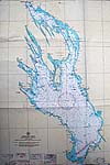 Карта Онежского озера